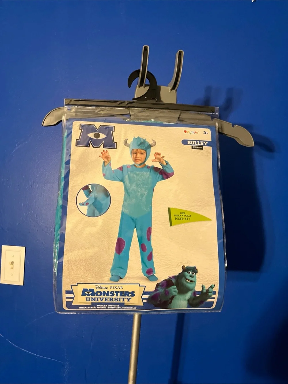 Disney Sulley Plush Toddler Costume Blue with Purple Spots